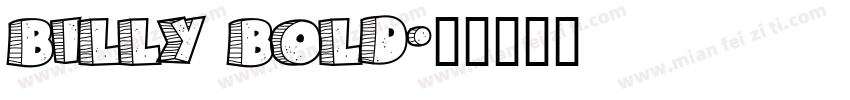 Billy Bold字体转换